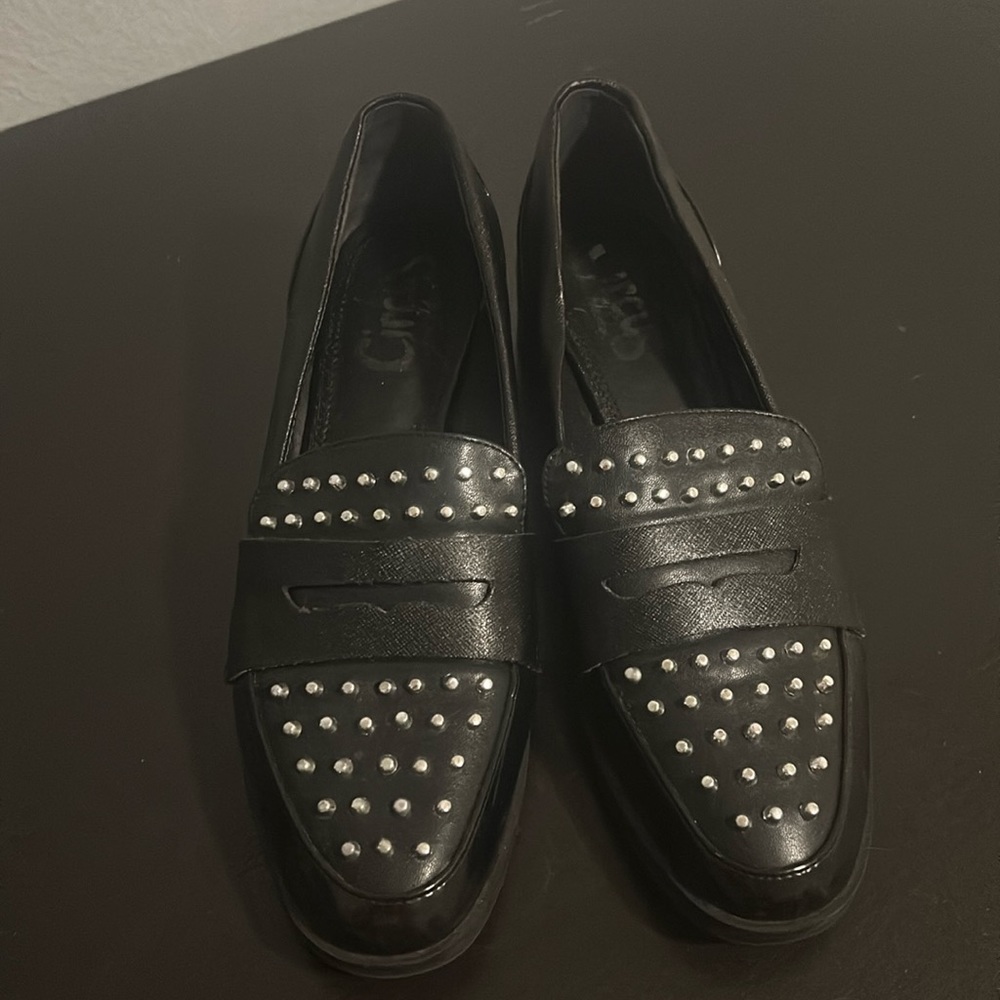 Gently used silver studded loafers by Sam Edelman - Picture 3 of 6